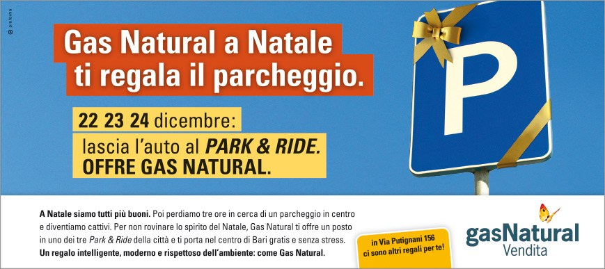 Gas Natural Vendita / Park and Ride / Annuncio stampa